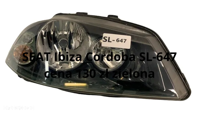Seat Ibiza 3 6L Cordoba 2 02-08r Lampa Przednia Reflektor H3 H7  Prawy Lewy przód Oryginał  6L1941006A  6L1941006E  6L1941006H 6L1941005A  6L1941005E  6L1941005H  6L1941751  08823Tania Wysyłka 10 zł . - 3