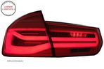Stopuri LED BMW Seria 3 F30 (2011-2019) Rosu Clar LCI Design cu Semnal Dinamic Sec- livrare gratuita - 11