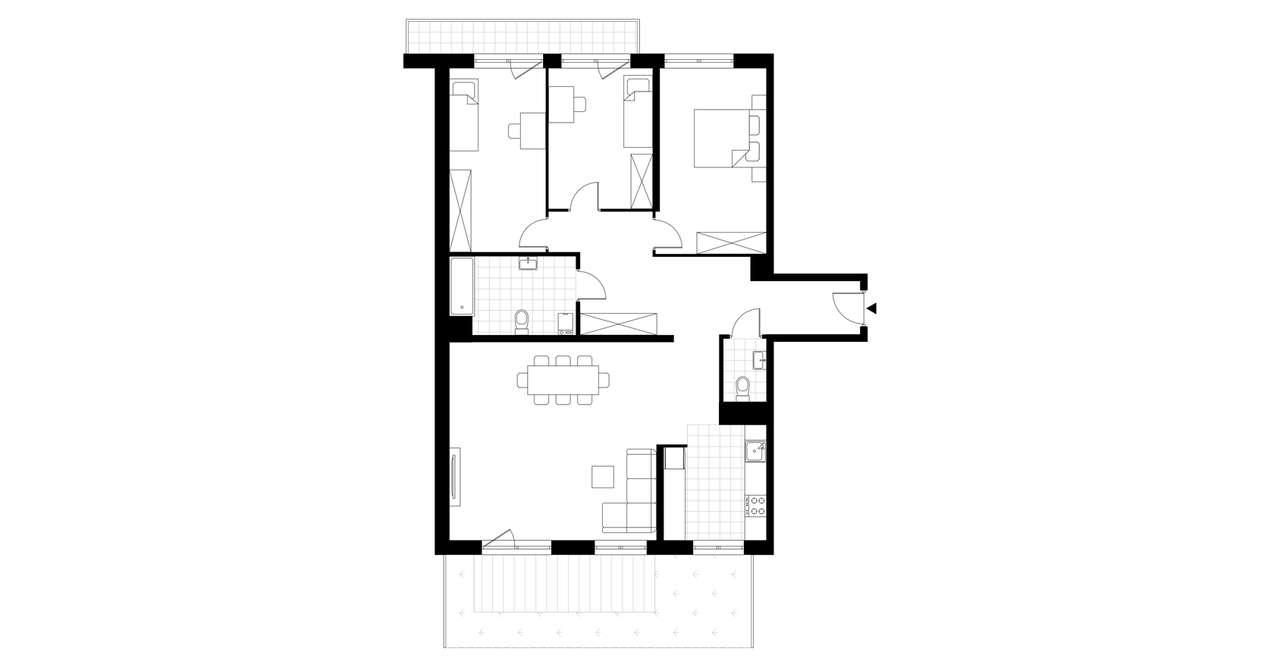 4-pokojowe mieszkanie 111m2 + ogródek Bez Prowizji - Pełny obrazek: 3/8