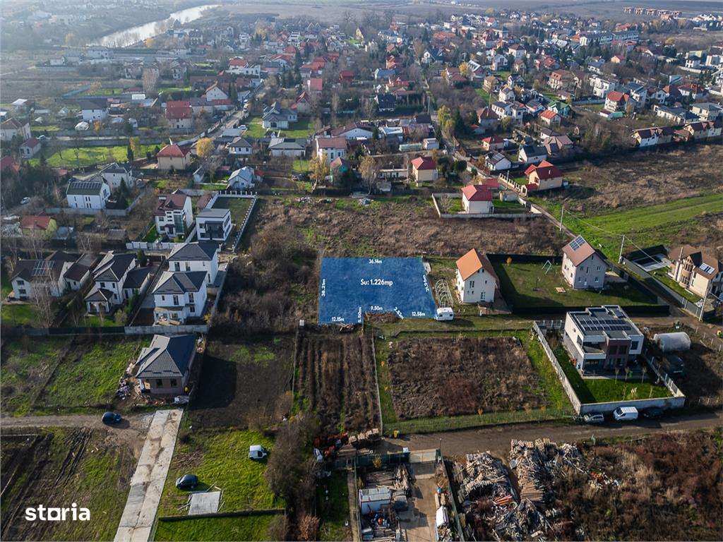 CORBEANCA - OSTRATU,TEREN 1266 MP,DESCHIDERE 30 M,GAZ,CURENT,CANALIZAR - Imagine principală: 4/5