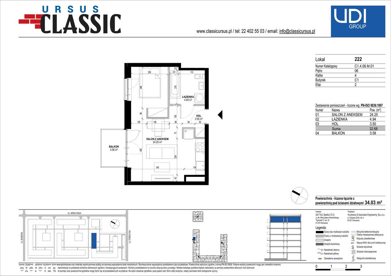 Ursus Classic | mieszkanie 1-pok. |C1_222 - Pełny obrazek: 2/7