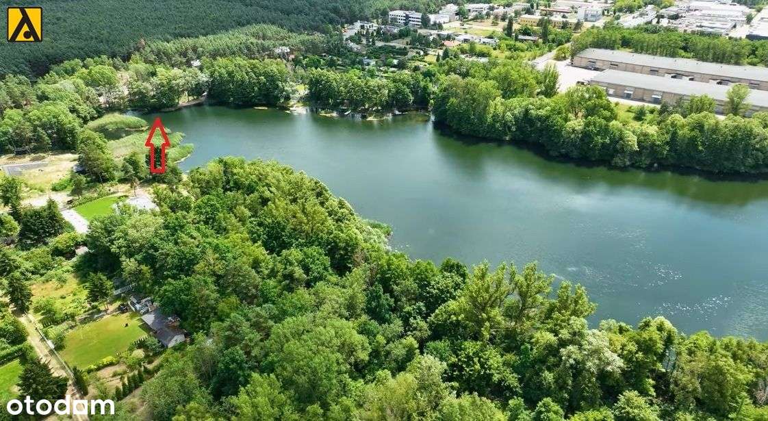 Działka nad Jeziorem Nagus z linią brzegową-4