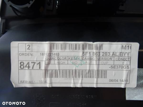 5F1863283AL BBY dekor listwa tunel Piano Black Seat Leon 5F Cupra czesci - 5