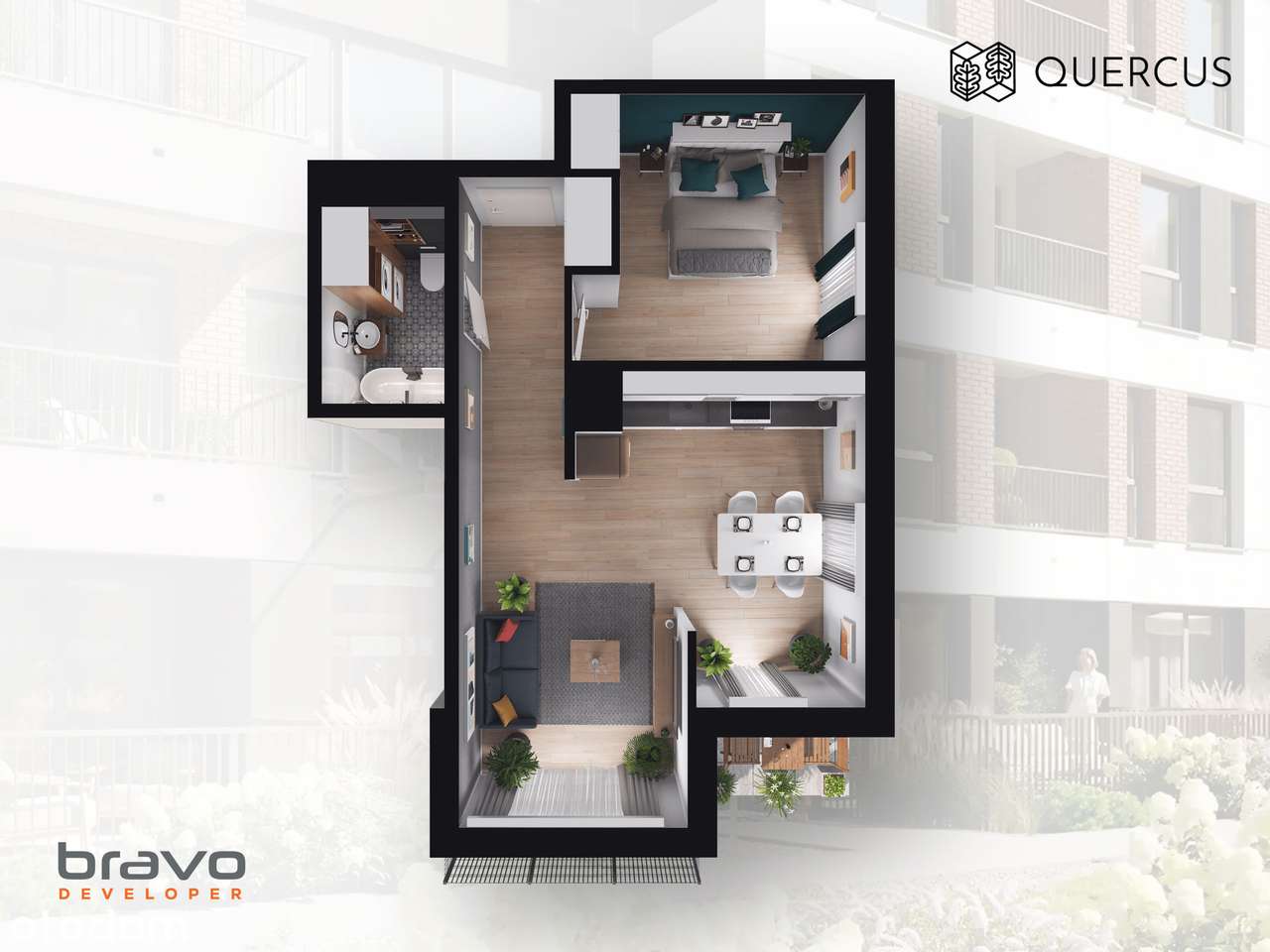 Quercus B.67 - Mieszkanie gotowe do odbioru - Pełny obrazek: 2/9