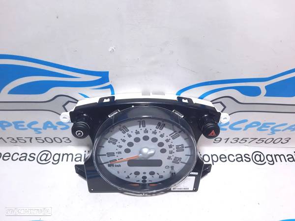 QUADRANTE MPH KMS MOSTRADORES PAINEL INSTRUMENTOS  MINI COOPER R50 621167379411 R52 R53 ORIGINAL - 5