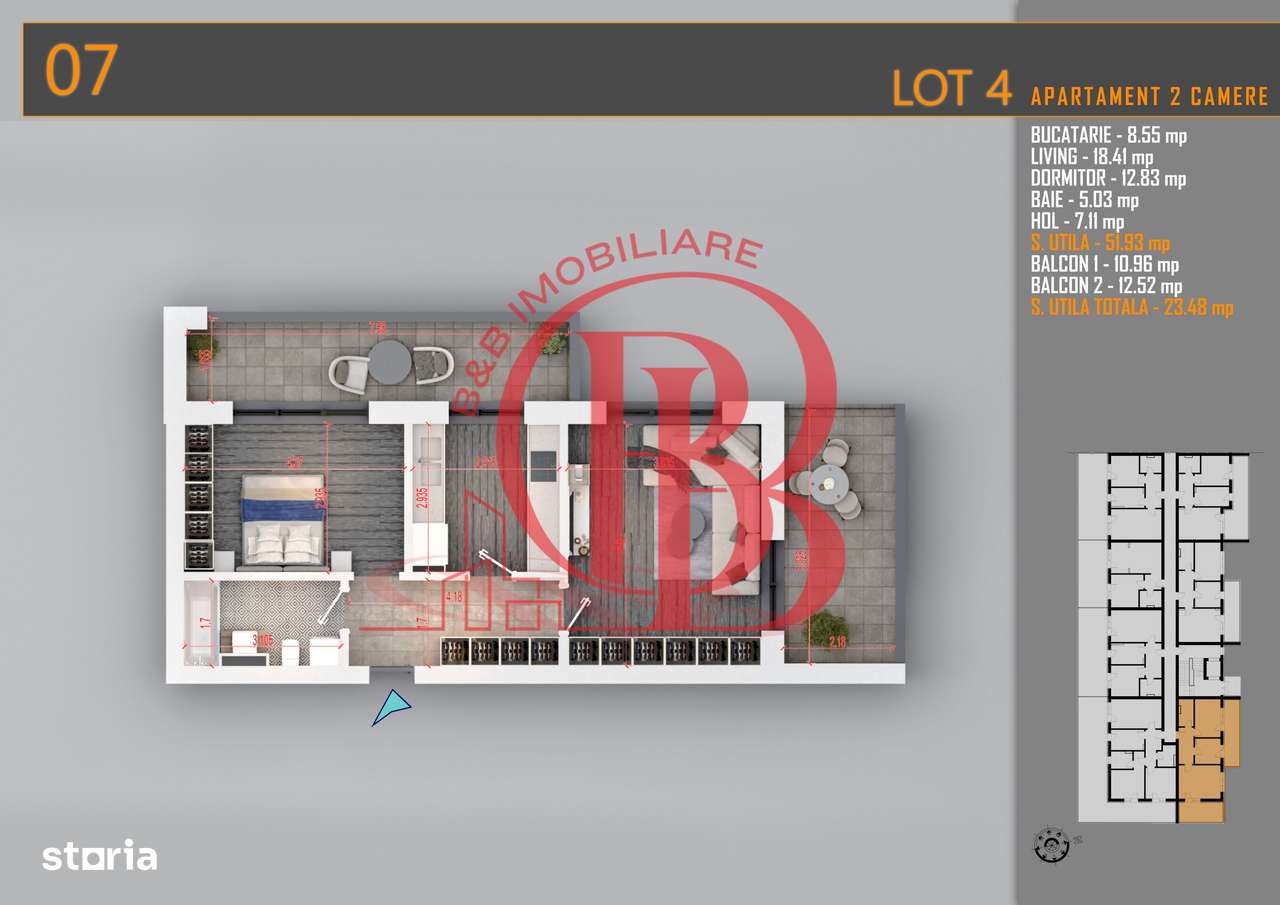 Apartament 2 camere Theodor Pallady-Metrou Nicolae Teclu