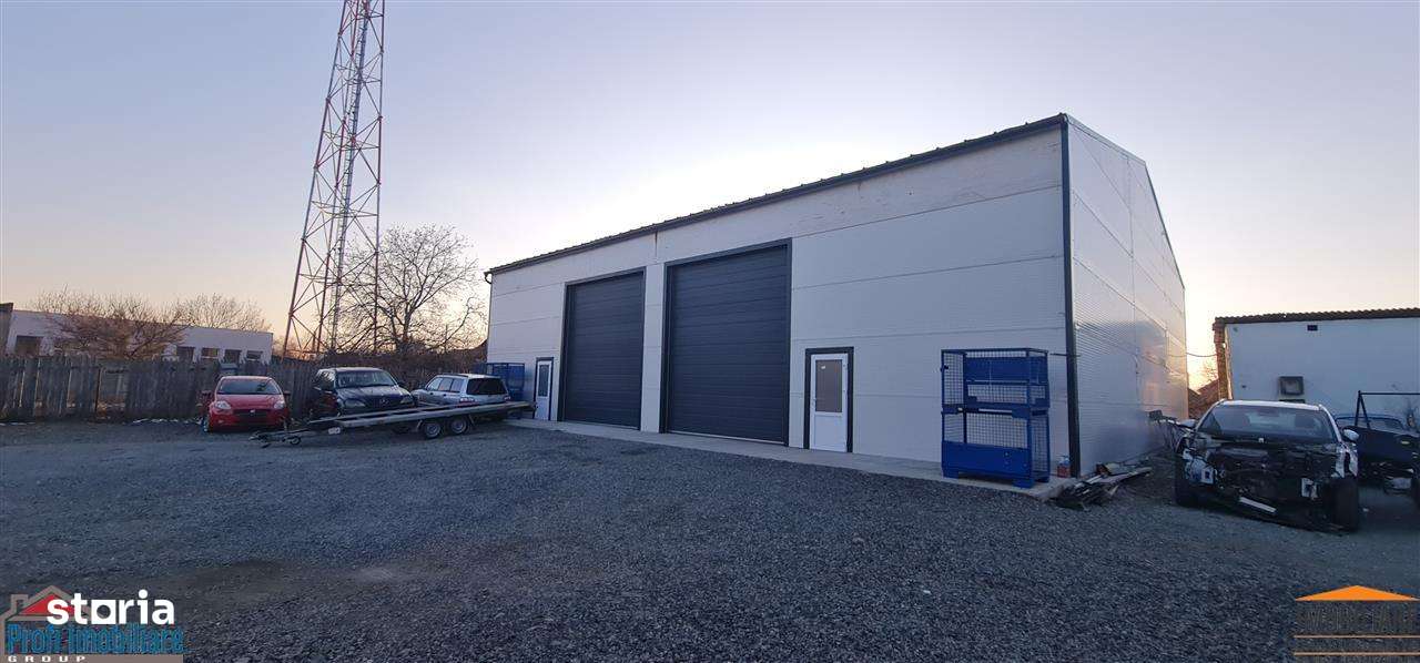 Hala noua langa A1 pe artera principala 360mp acces TIR  in interior - Imagine principală: 3/8