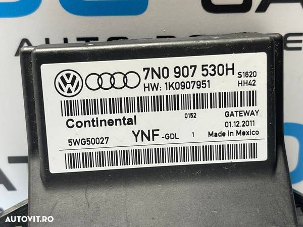 Unitate Modul Calculator CAN Gateway Volkswagen Tiguan 2012 - 2018 Cod 7N0907530H 1K0907951 - 2