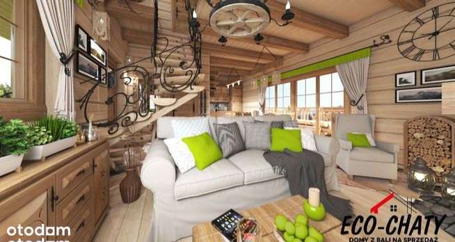 Nowy Dom z drewna widokowa działka Kraków Skawina-7