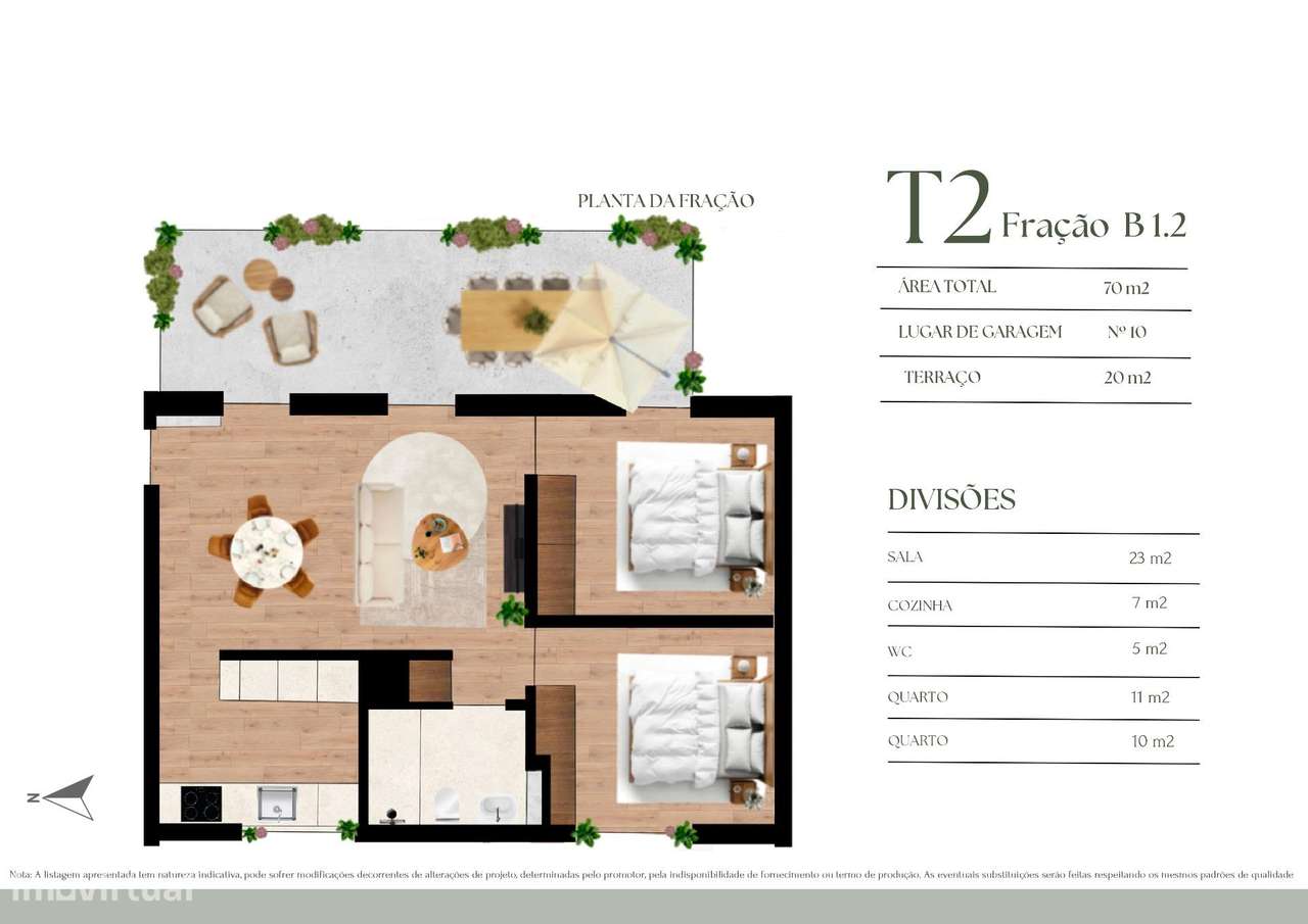 T2 moderno com terraço de 20 m2 em Campanhã-5