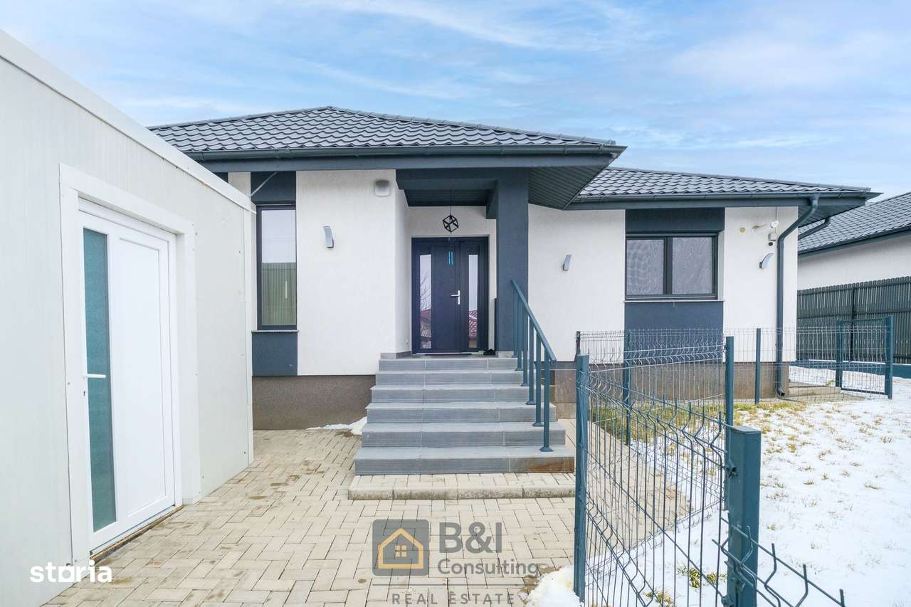 O casă construită responsabil, cu garaj si terasa imensa in Tomesti-7