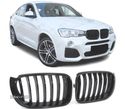 GRELHA FRONTAL LOOK M PERFORMANCE PARA BMW X3 F25 LCI 14-18 X4 F26 14- PRETO BRILHANTE - 2