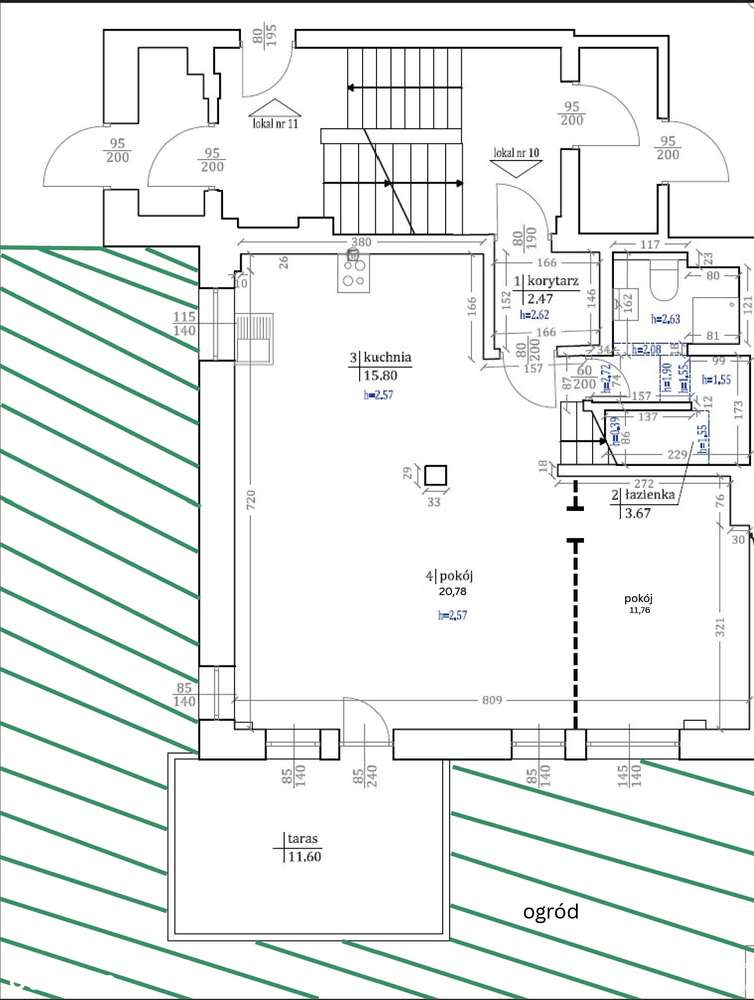 Dwupoziomowe mieszkanie na Mokotowie przy Parku!-13