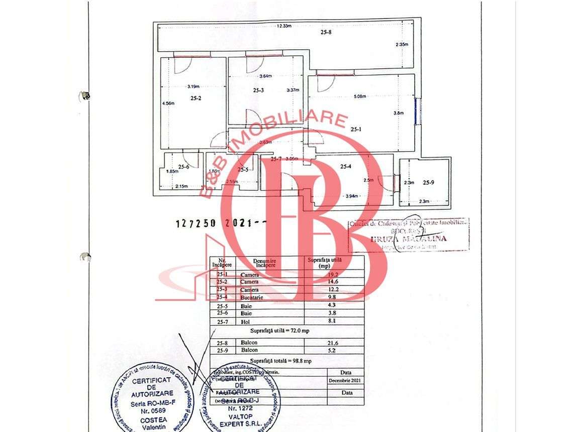 Apartament 3 camere+Birou Theodor Pallady Metrou Teclu