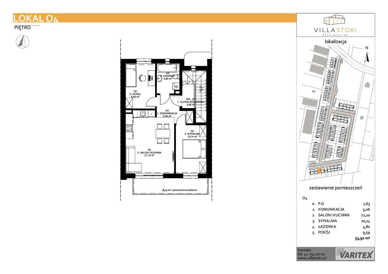 3-pokojowe mieszkanie 53m2 + balkon Bezpośrednio - Pełny obrazek: 2/7