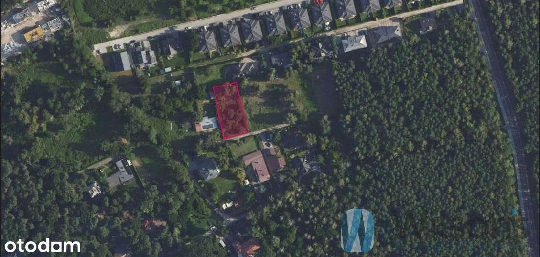 Działka budowlana z WZ przy lesie – Wawer
