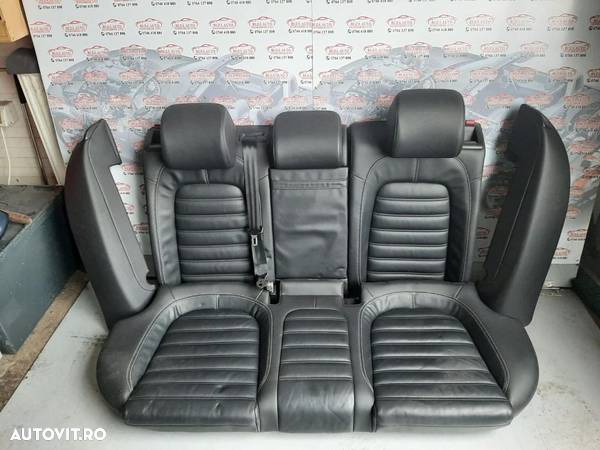 Interior din piele pe negru pentru Vw CC facelift cu incalzire. - 2