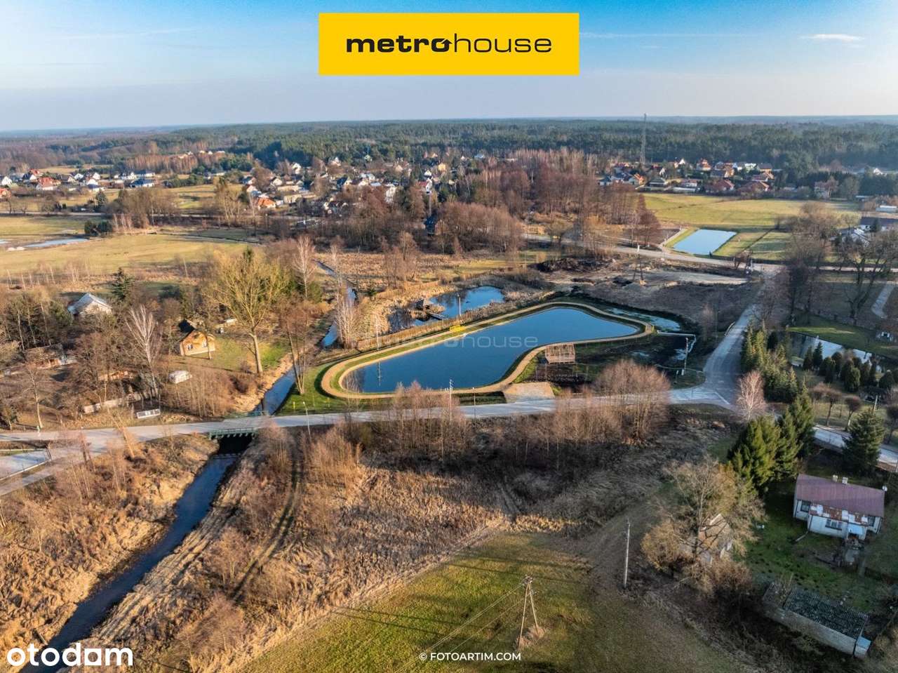 Działka z linią brzegową rzeki - Pełny obrazek: 1/10