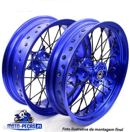 AROS 17 , RODAS SUPERMOTO , SUPERMOTARD , SUPER MOTARD , SUPER MOTO JANTES aluminio 36 furos - 3