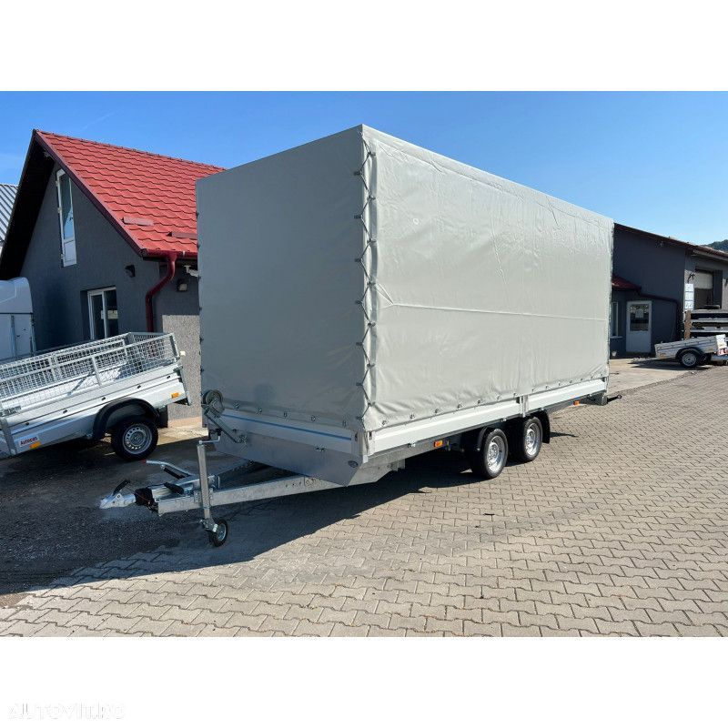 Autocar Remorca auto platforma universala trailer cu prelata 1500-2700 de kg - 1