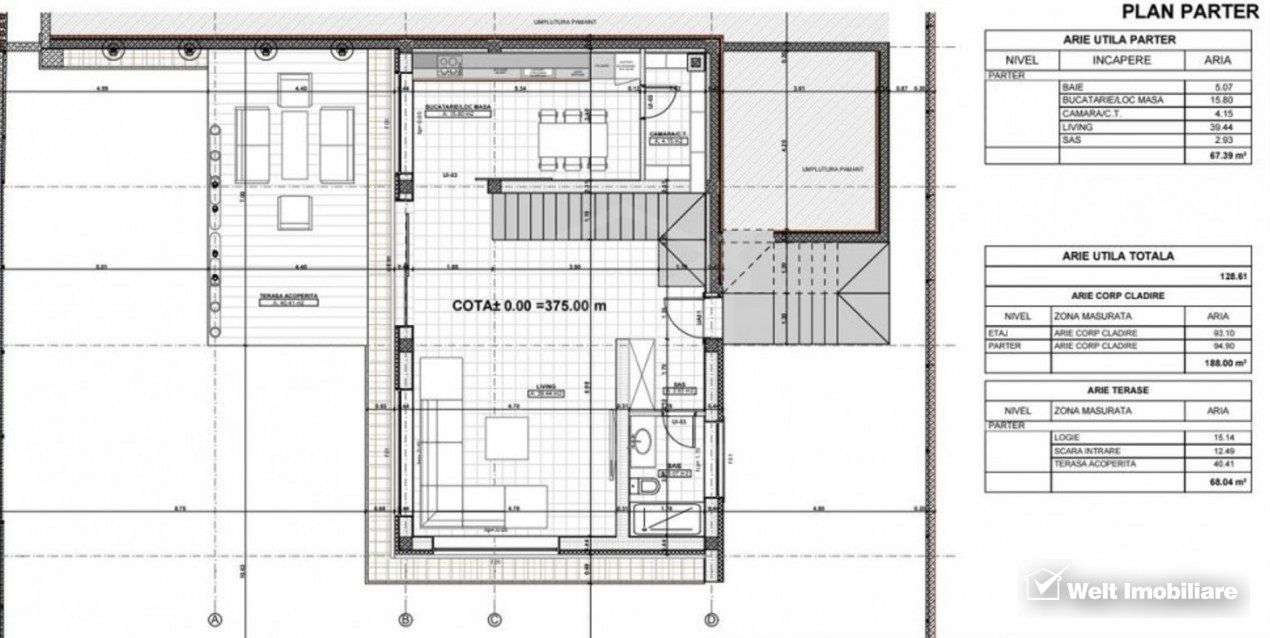 Casa moderna, zona SunGarden, pompe de caldura, scaldata in lumina nat - Imagine principală: 3/4
