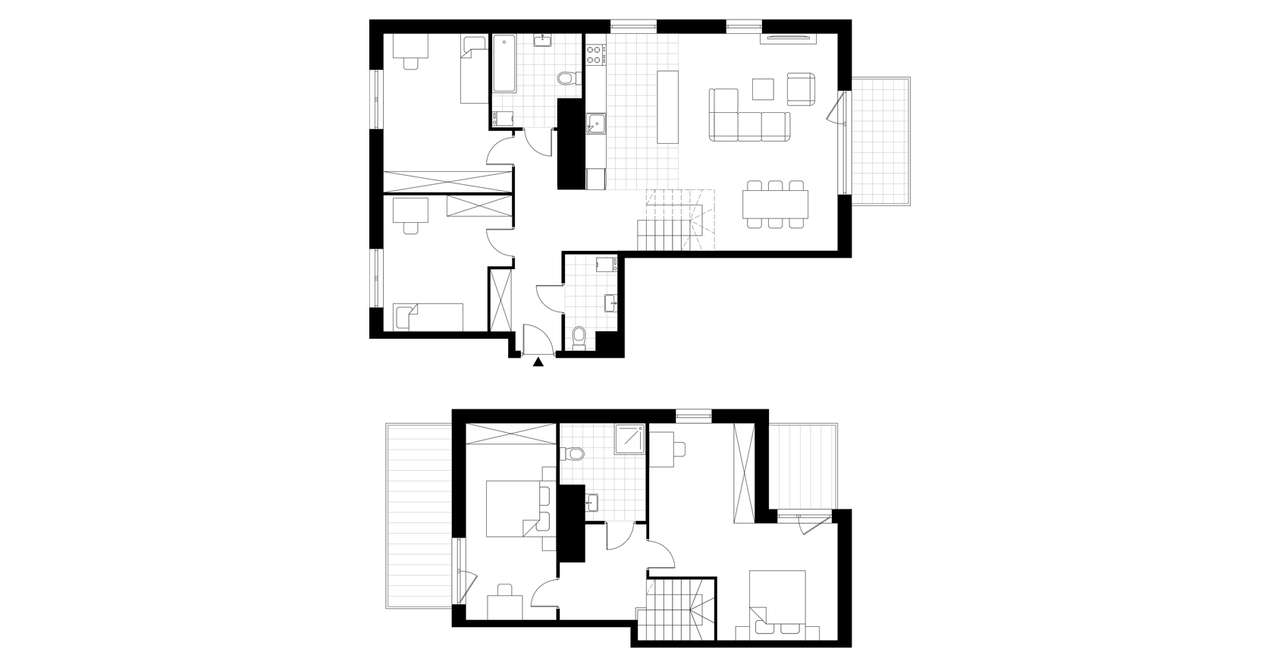 5-pokojowe mieszkanie 127m2 + 2 tarasy - Pełny obrazek: 3/8