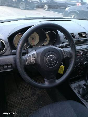 Volan Mazda 3 2003-2009 volan piele cu comenzi airbag volan dezmembrez - 1