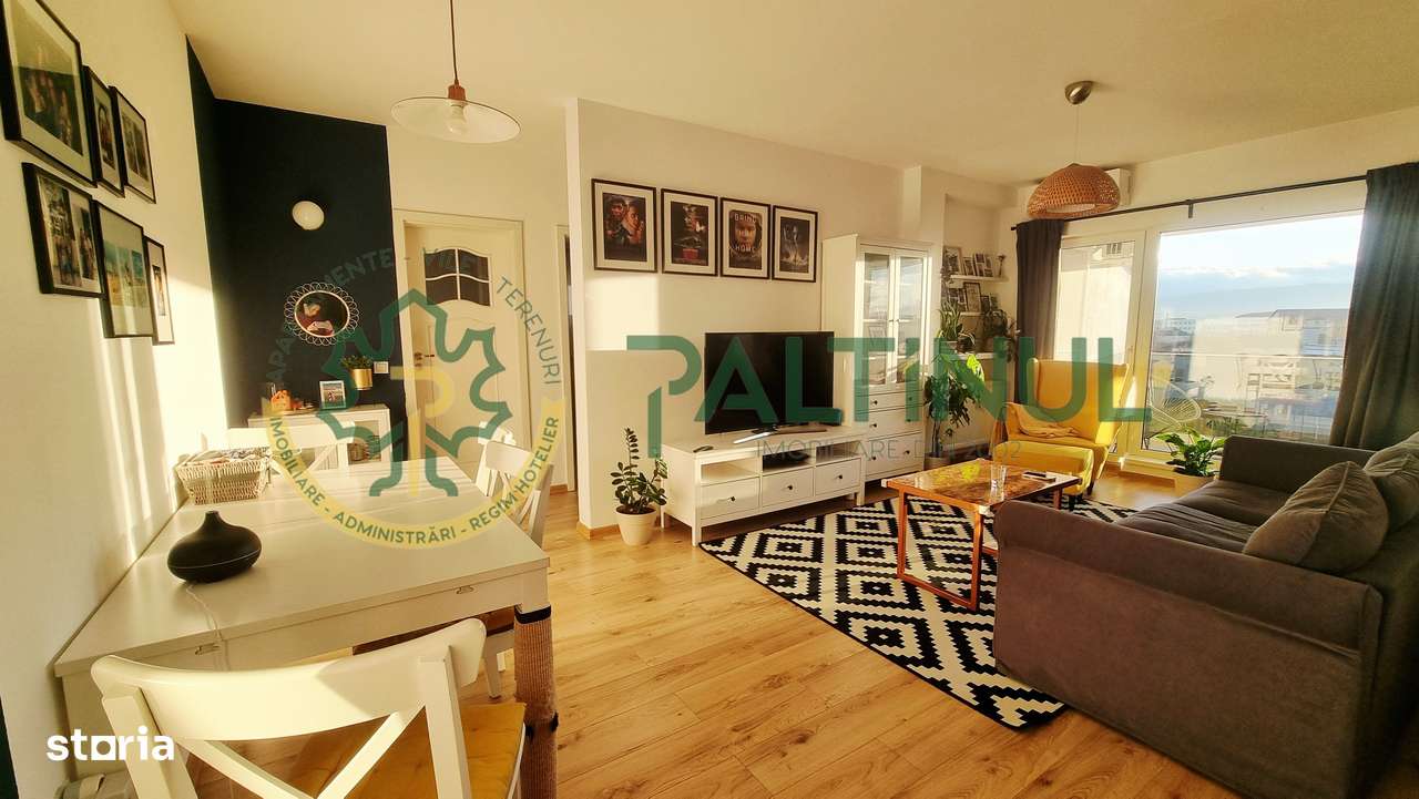 Apartament 3 camere de vânzare – etaj 3, mobilat, terasă cu priveliște-4