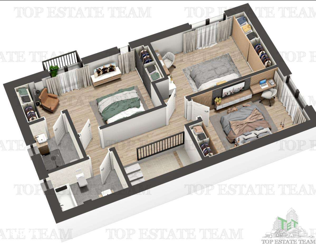 Vila individuala cuplata, in complex rezidential modern, cu 4 camere,-7