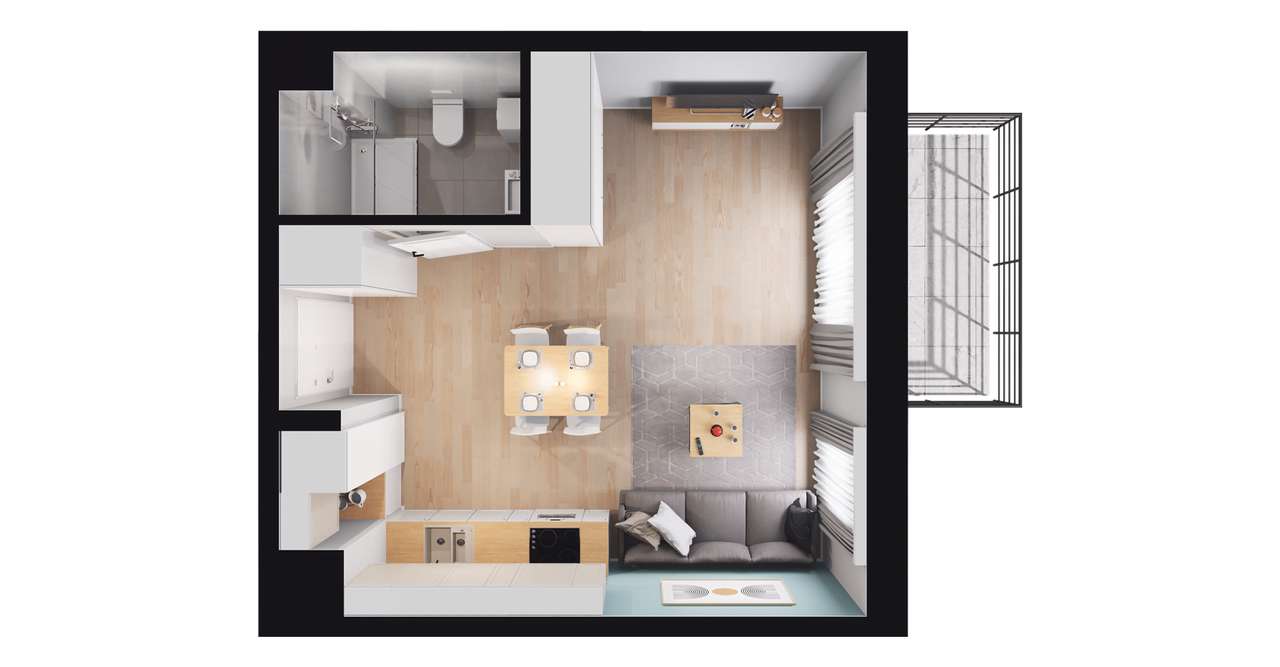 Funkcjonalne i słoneczne mieszkania - Pełny obrazek: 3/9