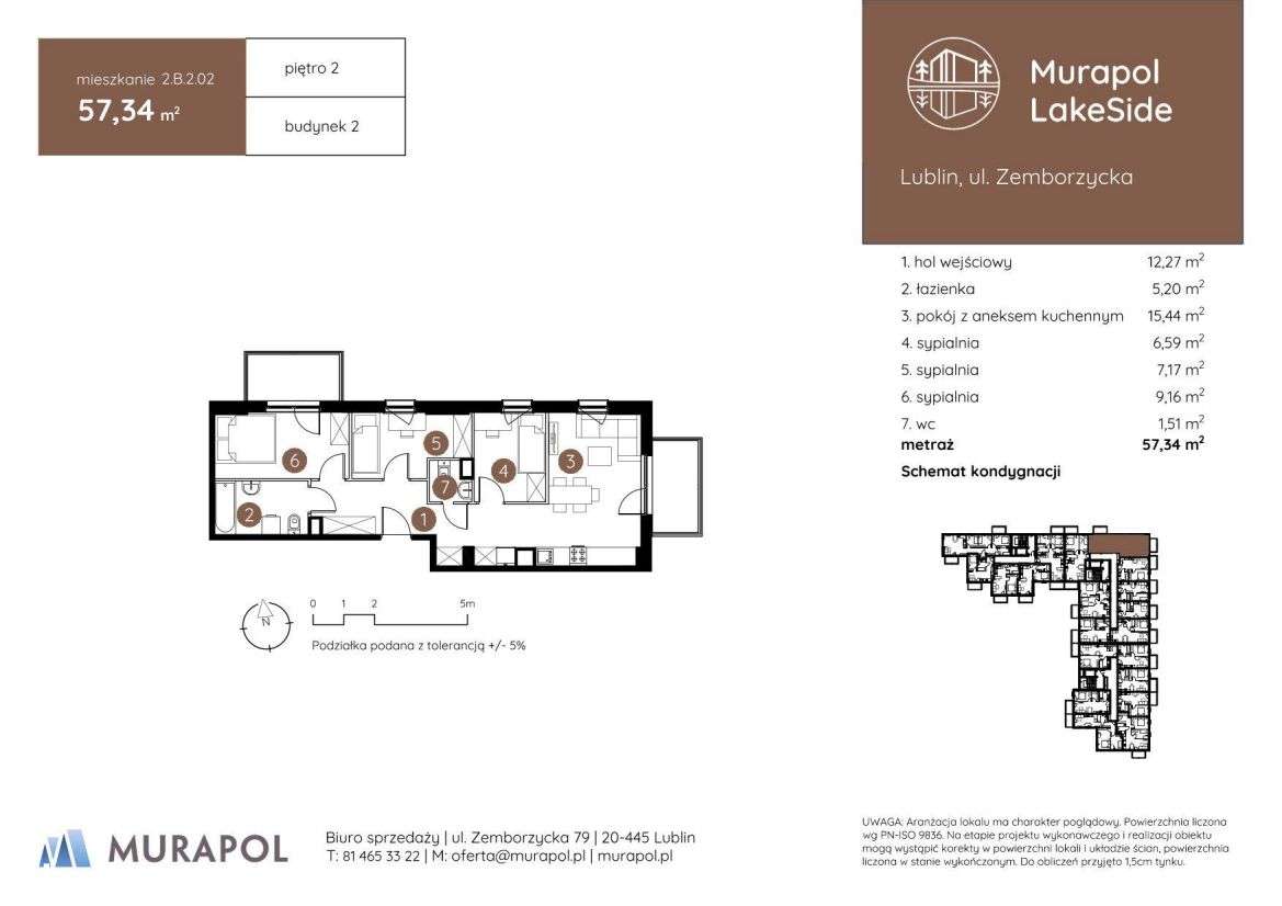 4-pokojowe mieszkanie 57m2 Bez Prowizji - Pełny obrazek: 2/6