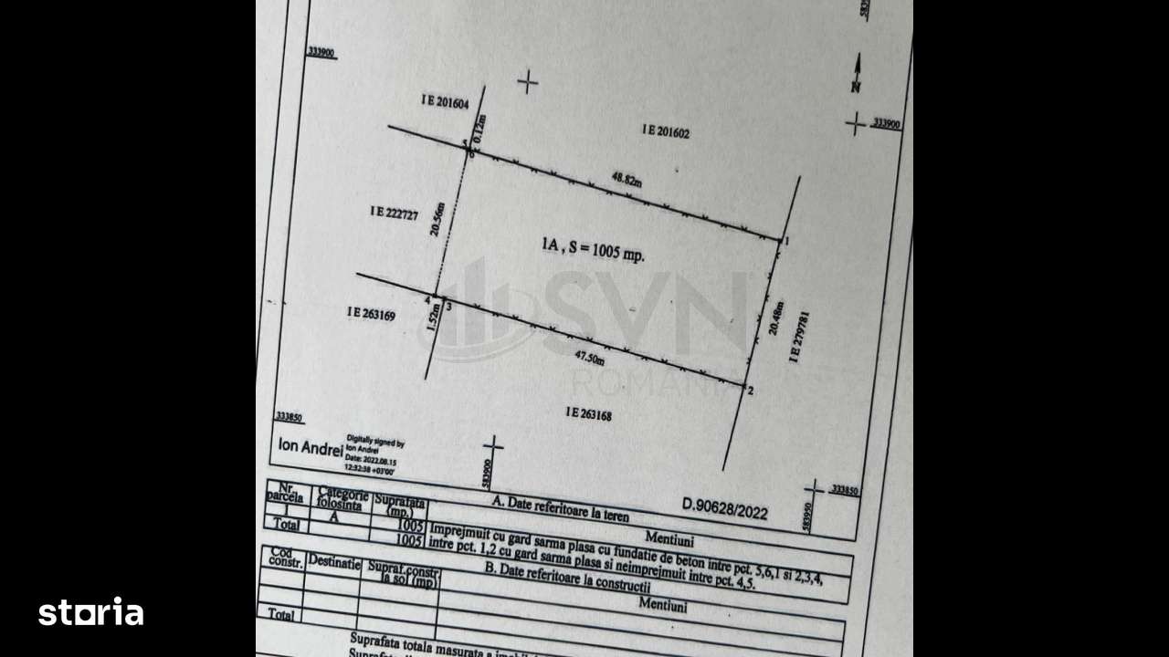 Teren 1000 mp Sisesti - Imagine principală: 4/6