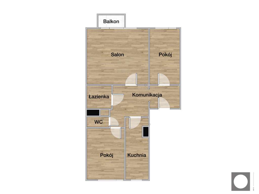 Przestronne 3 pokoje z balkonem, Stroszek-12