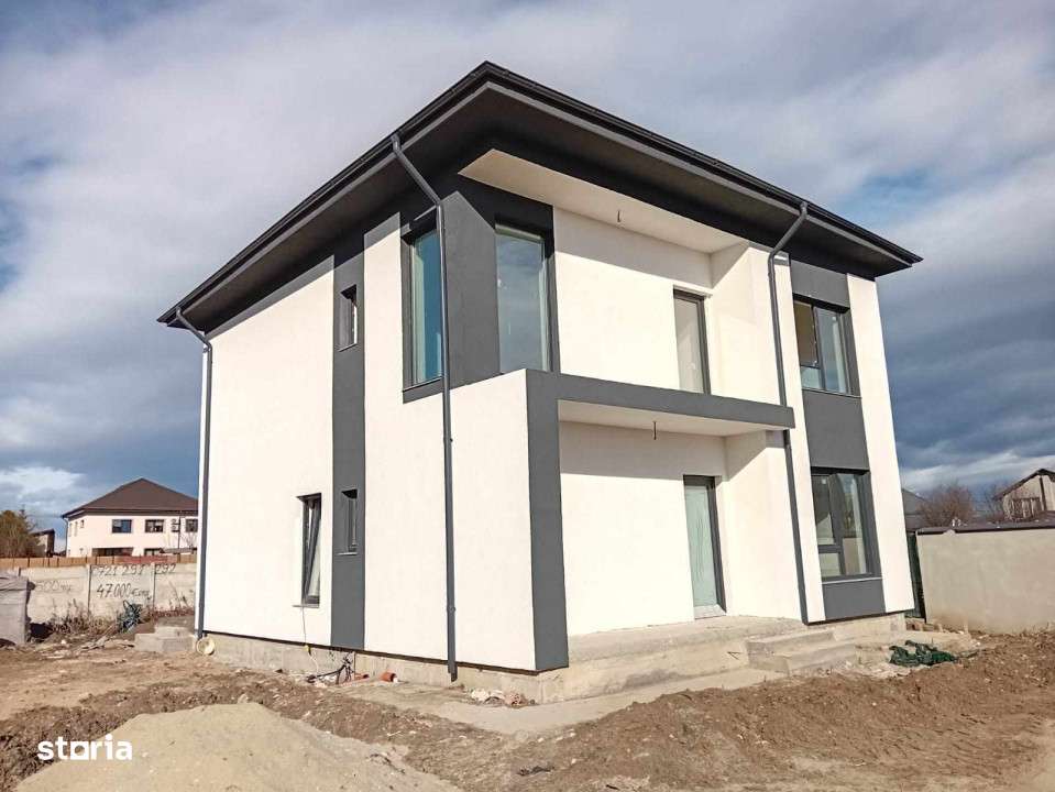 De vanzare vila individuala ''la alb'' 5 camere teren generos Corbeanc-4