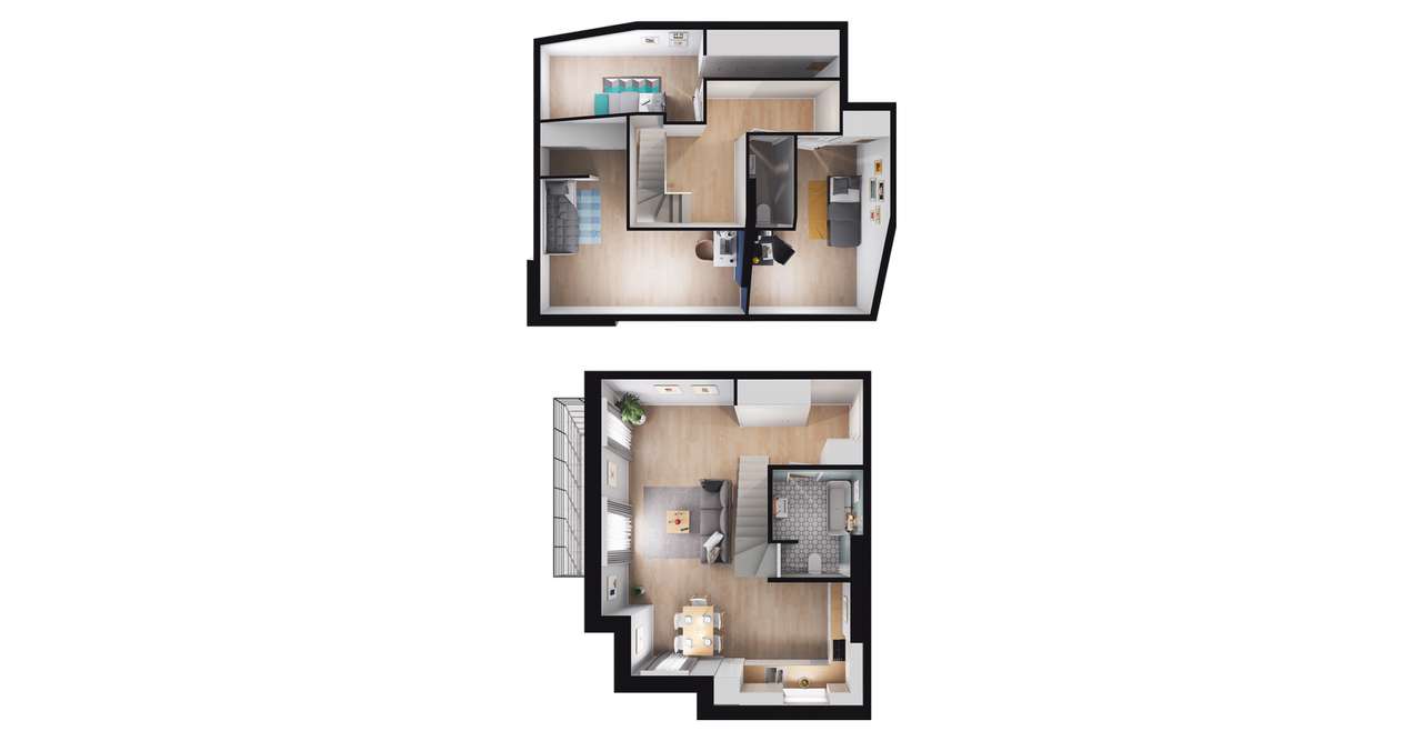 2-pokojowe mieszkanie 70m2 + balkon Bez Prowizji - Pełny obrazek: 2/6