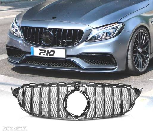 GRELHA PARA MERCEDES W205 18- AMG - PRETO BRILHANTE - 1