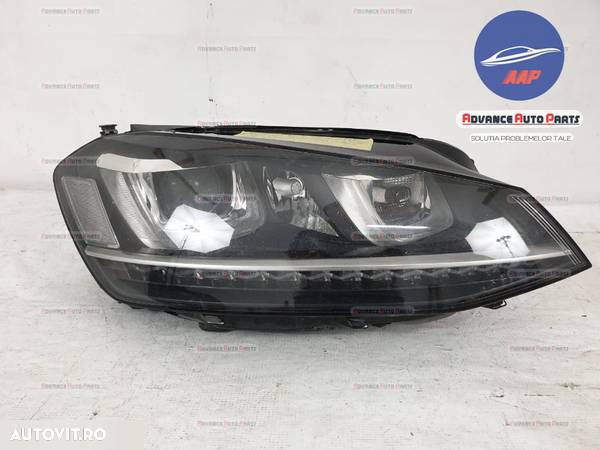 Far dreapta VW Golf 7 bi xenon Adaptive cu led r line an 2013-2017 original in stare buna - 1