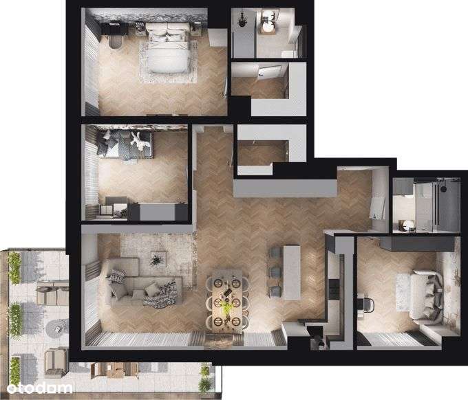 Ville Garden | mieszkanie 4-pok. | B.32 - Pełny obrazek: 4/10