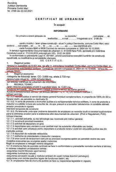 Teren de vanzare Corbii Mari Dambovita pe A1 - Imagine principală: 5/6