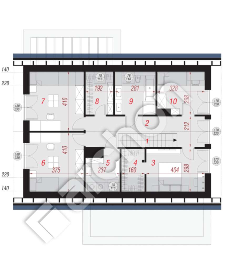Nowoczesny dom 6 pokoi z działką 963 m² - Pełny obrazek: 4/4