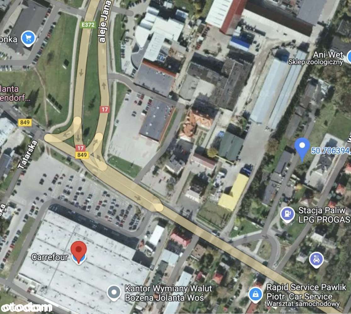 Działka usługowa ul Lwowska Zamość - Pełny obrazek: 2/3