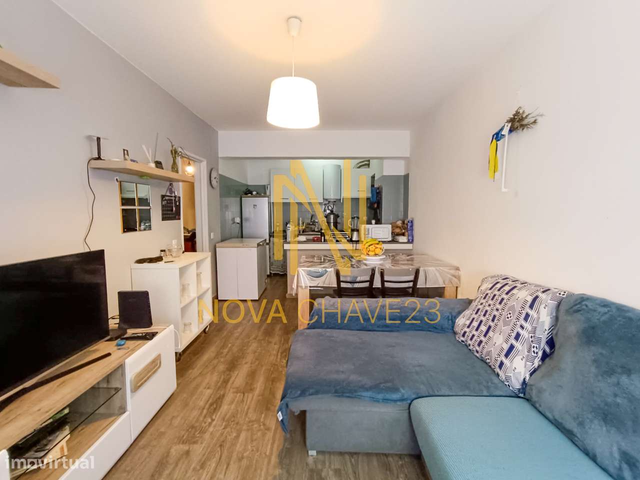 Apartamento T1 na Rinchoa | Cozinha e Sala em Open Space-4
