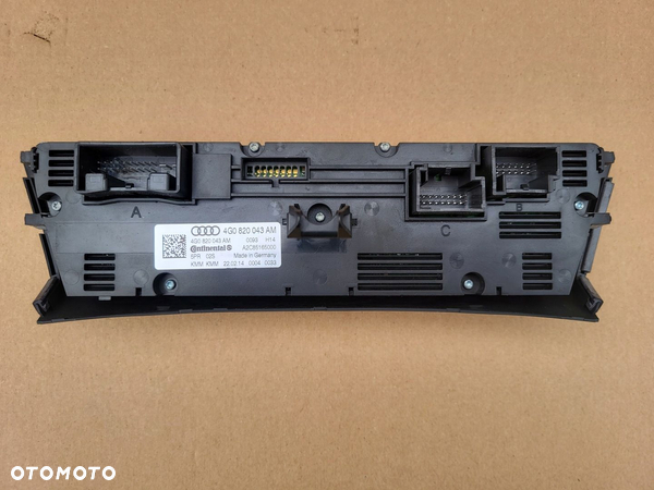 PANEL KLIMATYZACJI KLIMATRONIK AUDI A6 C7 A7 4G0 4G0820043AM - 2