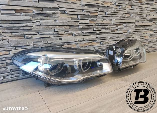 Faruri LED Angel Eyes DRL compatibile cu BMW Seria 5 F10 F11 LCI - 2