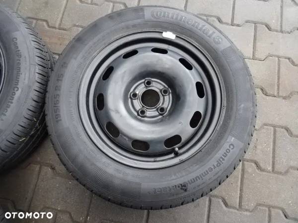 5x100x57 6Jx15 ET38 AUDI VOLKSWAGEN SEAT SKODA Koła 15 letnie opony 195/65/15 - 4