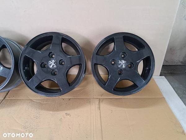 Alufelgi Peugeot Citroen 14 cali 4x108 Oryginalne Czarne - 7