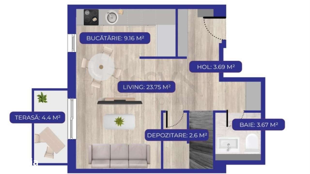 Duplex 3 camere Aviatiei Canton71 - Imagine principală: 2/12