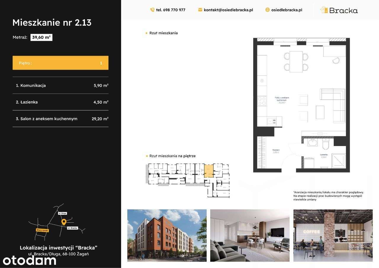 Osiedle Bracka | mieszkanie 1-pok. | 2.13 - Pełny obrazek: 2/6