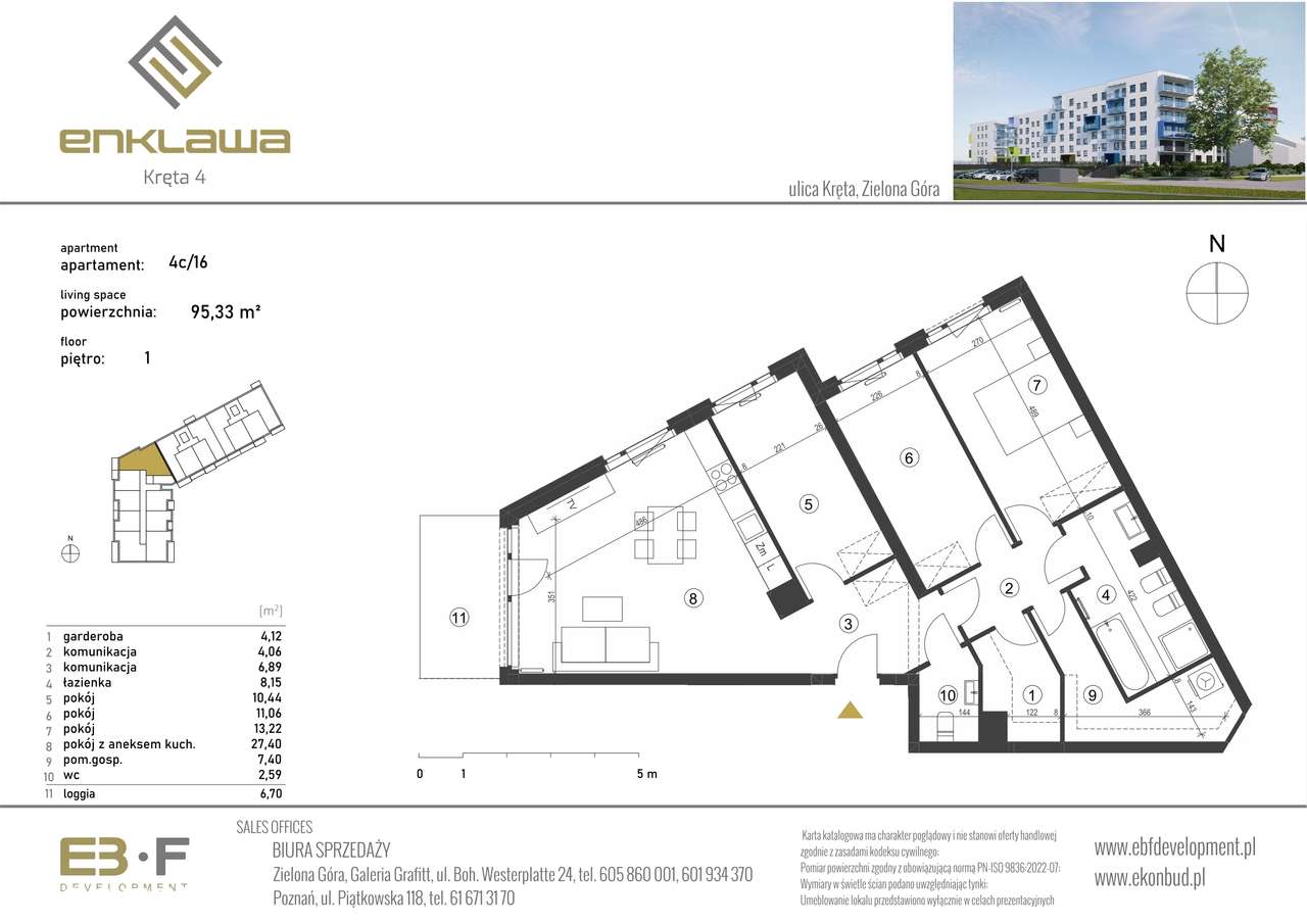 Enklawa | mieszkanie 4-pok. | C_16 - Pełny obrazek: 2/6