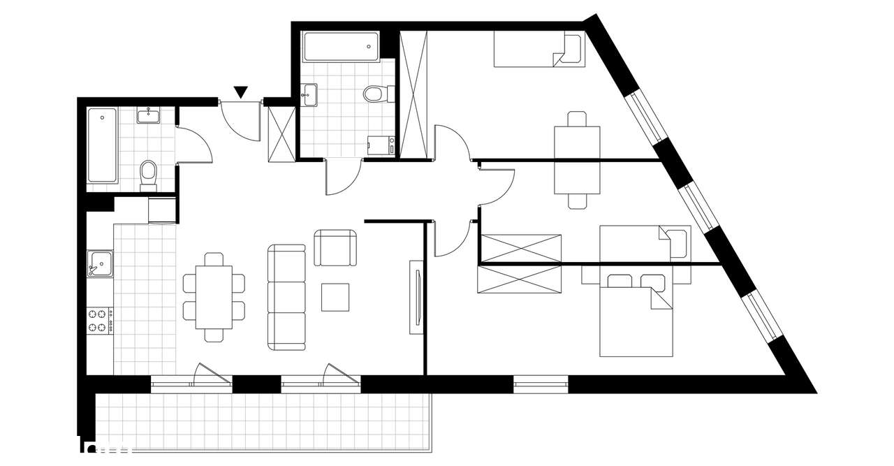 Gotowe 4-pokojowe mieszkanie 86m2 + balkon - Pełny obrazek: 3/8